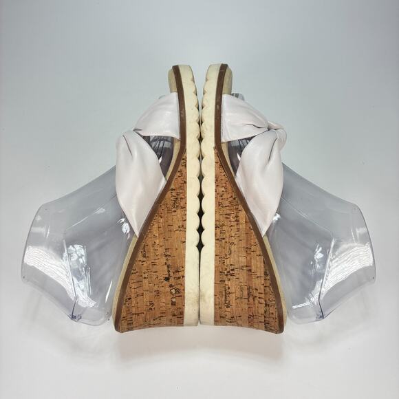 Cliffs by White Mountain Adrielle White Brown Wedge Sandals Women’s Size 8M - Picture 7 of 12